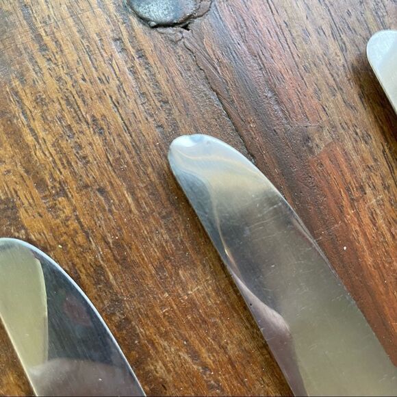 Antique 1921 Oneida Community Plate Grosvenor Grille Knives Set of 6 No Monogram - Picture 7 of 8